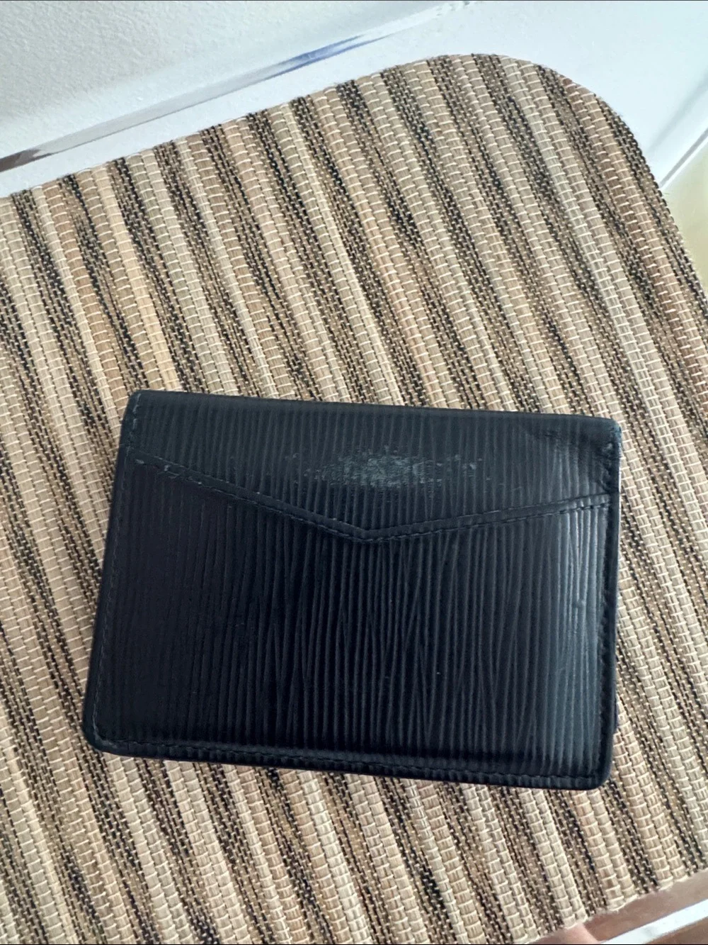 Vintage Louis Vuitton Epi Navy Bi-Fold Wallet